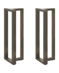 Pieds de table de bar forme de T 2 pcs 50x35x(110-111) cm acier | Mobilier & Déco