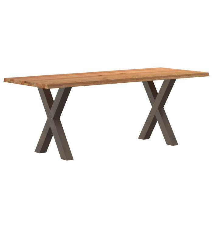 Table à manger et bord naturel bois massif chêne rectangulaire | Mobilier & Déco