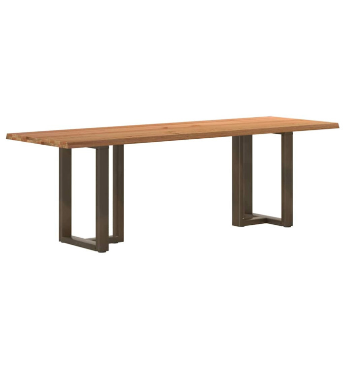 Table à manger et bord naturel bois massif chêne rectangulaire | Mobilier & Déco
