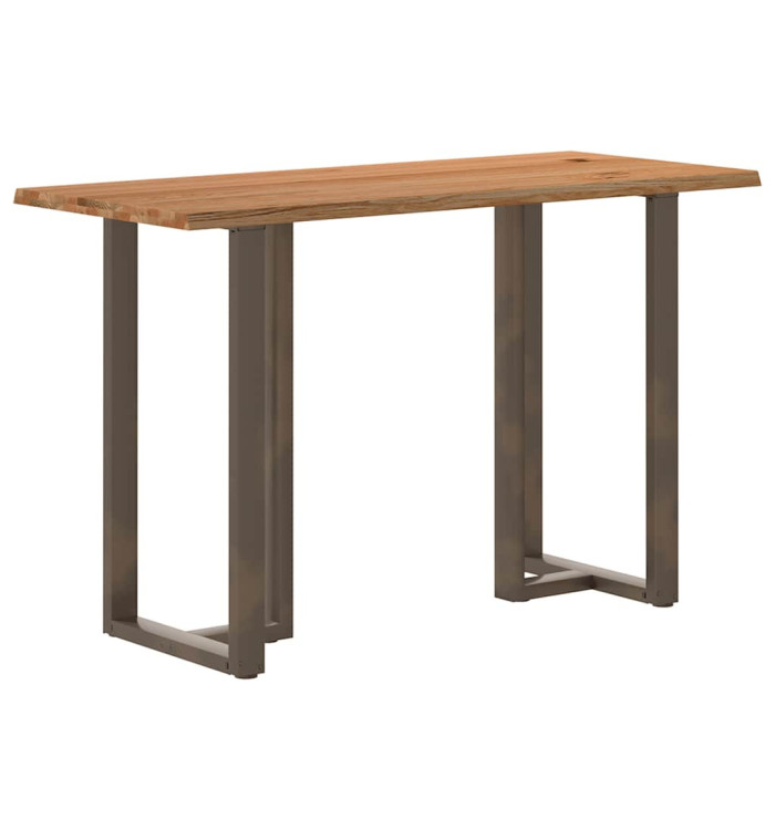 Table de bar et bord vivant bois de chêne massif rectangulaire | Mobilier & Déco