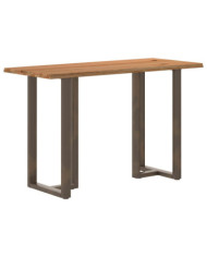 Table de bar et bord vivant bois de chêne massif rectangulaire | Mobilier & Déco