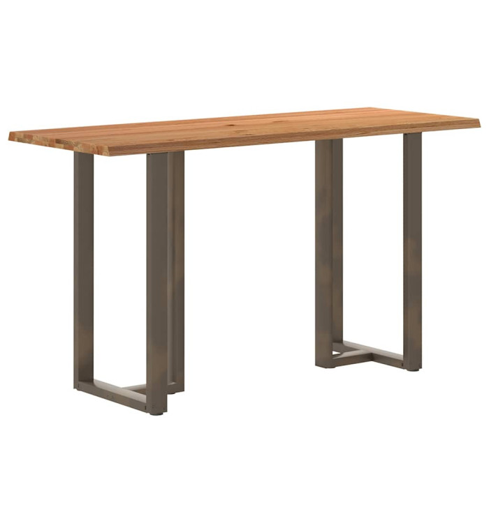 Table de bar bord dynamique bois de chêne massif rectangulaire | Mobilier & Déco