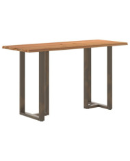 Table de bar bord dynamique bois de chêne massif rectangulaire | Mobilier & Déco