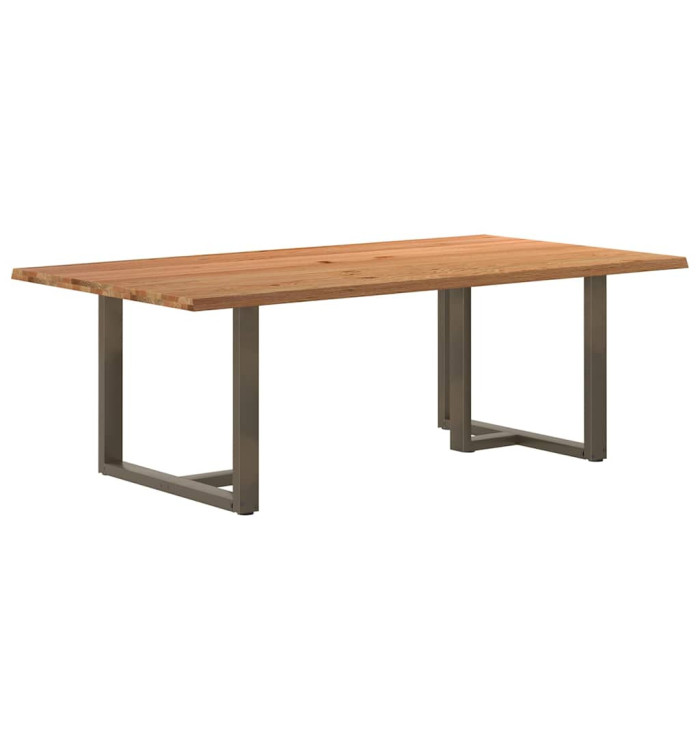 Table à manger et bord naturel bois massif chêne rectangulaire | Mobilier & Déco