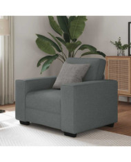 Fauteuil gris foncé 60 cm tissu | Mobilier & Déco