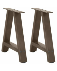 Pieds de table basse forme de A 2 pcs 50x(42-43) cm acier | Mobilier & Déco