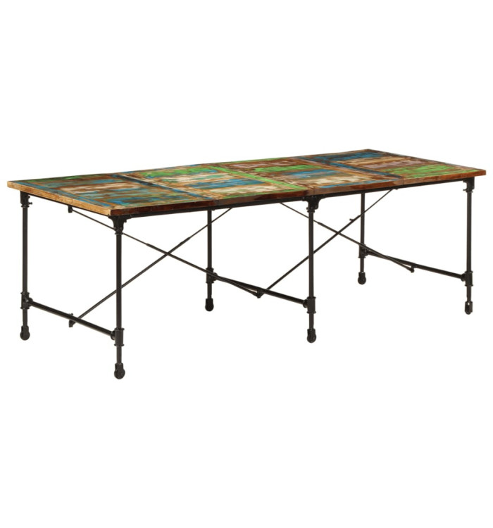 Table à manger 220x90x77 cm bois massif de récupération | Mobilier & Déco