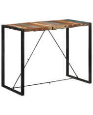 Table de bar 140x70x110 cm bois massif de récupération | Mobilier & Déco