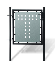 Portail simple de clôture Noir 100x150 cm | Mobilier & Déco