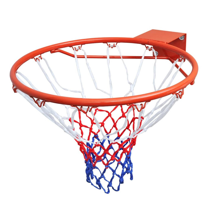 Ensemble de panier de basket-ball avec filet Orange 45 cm | Mobilier & Déco