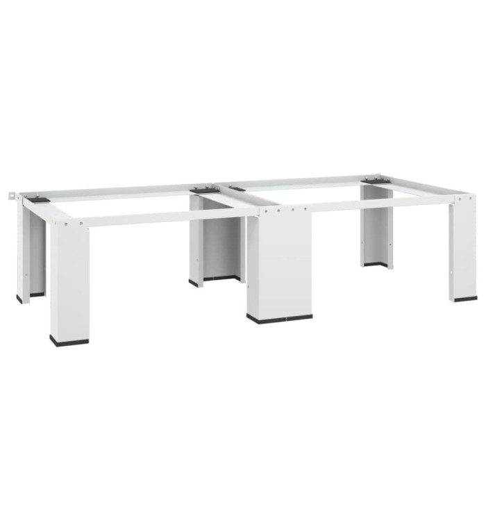 Socle double pour lave-linge et sèche-linge Blanc | Mobilier & Déco