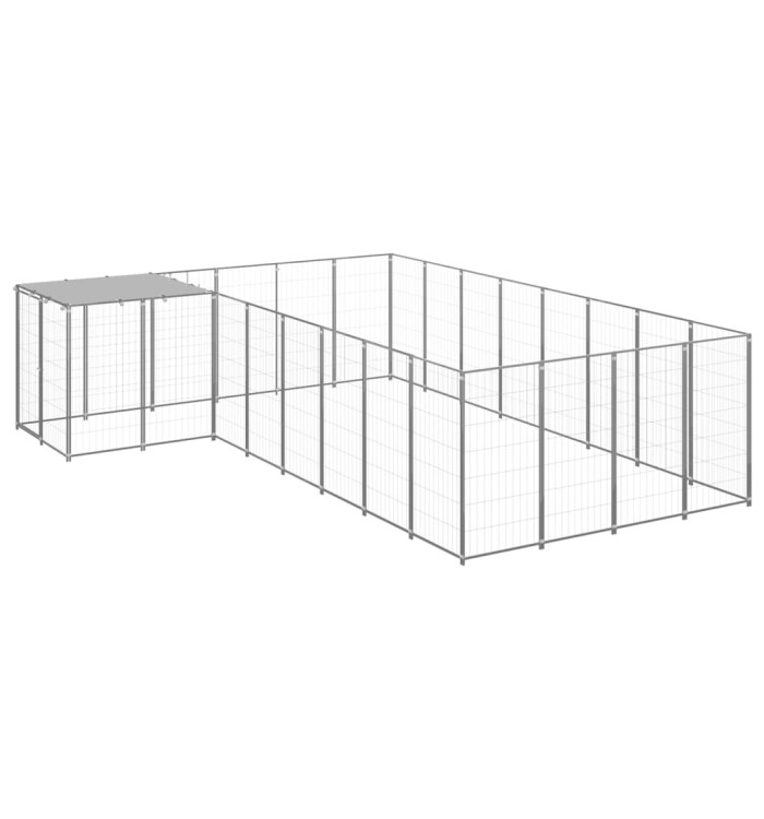 Chenil Argenté 10,89 m² Acier | Mobilier & Déco