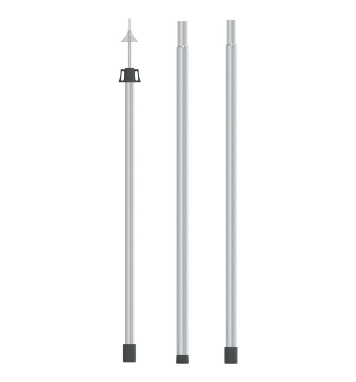 Mât de bâche télescopique avec longueur de 102-260 cm Aluminium | Mobilier & Déco