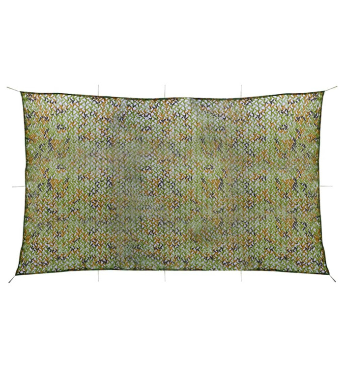 Filet de camouflage avec sac de rangement 3x6 m Vert | Mobilier & Déco