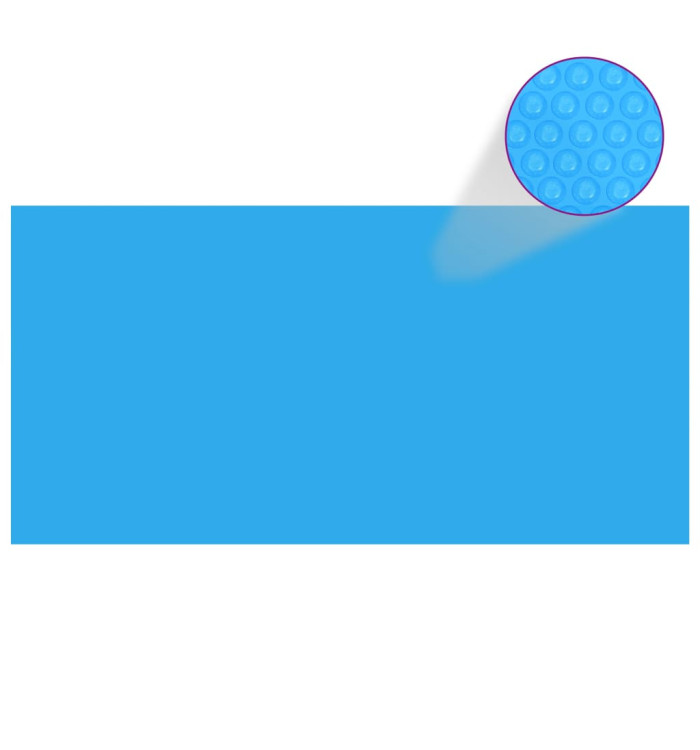 Bâche de piscine rectangulaire 549 x 274 cm PE Bleu | Mobilier & Déco