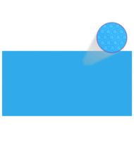 Bâche de piscine rectangulaire 549 x 274 cm PE Bleu | Mobilier & Déco