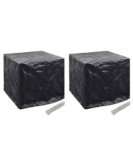 Housse de réservoir d'eau de jardin 2pcs 8 œillet 116x100x120cm | Mobilier & Déco