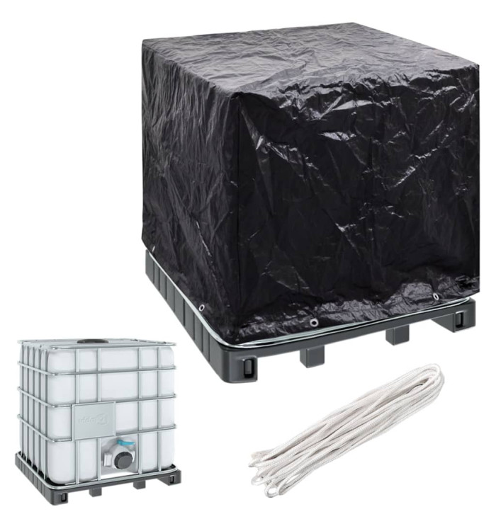 Housse de récipient IBC 8 œillets 116x100x120 cm | Mobilier & Déco