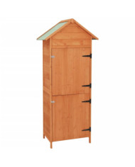 Armoire de rangement de jardin Marron 42,5x64x190 cm | Mobilier & Déco