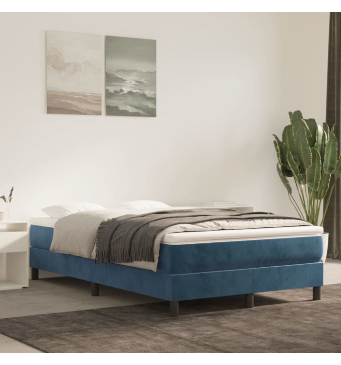 Matelas de lit à ressorts ensachés Bleu foncé 120x200x20 cm | Mobilier & Déco