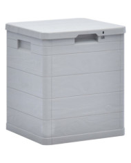 Boîte de rangement de jardin 90 L Gris clair | Mobilier & Déco