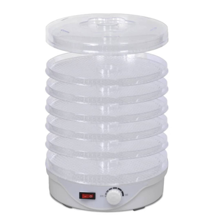 Déshydrateur alimentaire rond 250 W 6 plateaux | Mobilier & Déco