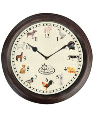 Esschert Design Horloge avec sons d'animaux de ferme | Mobilier & Déco