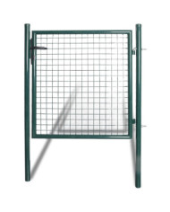 Portail de clôture à porte simple Acier enduit de poudre | Mobilier & Déco