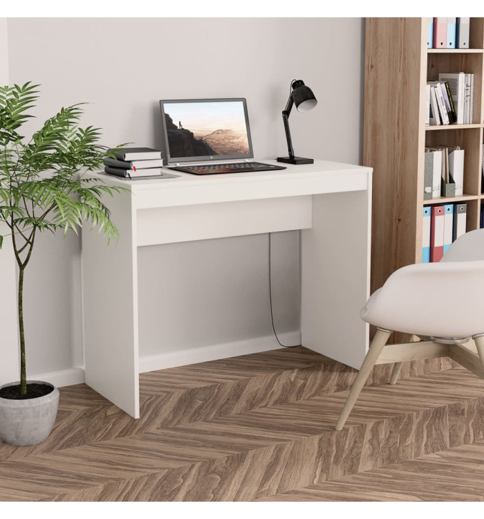 Bureau Blanc 90x40x72 cm Bois d'ingénierie | Mobilier & Déco