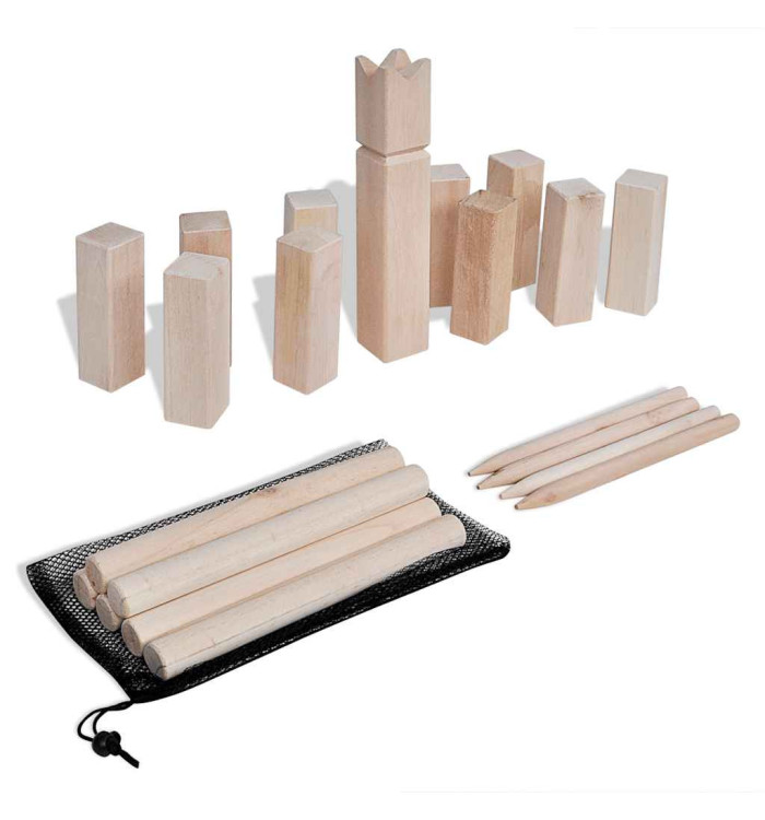 Kit de jeu Kubb en bois | Mobilier & Déco