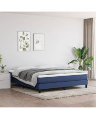 Matelas de lit à ressorts ensachés Bleu 160x200x20 cm Tissu | Mobilier & Déco