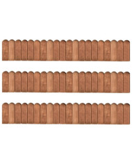 Rouleaux de bordure 3 pcs 120 cm bois de pin imprégné | Mobilier & Déco