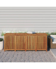 Boîte de rangement de jardin 200x80x75 cm bois massif d'acacia | Mobilier & Déco