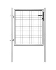 Porte de jardin Acier galvanisé 105x125 cm Argenté | Mobilier & Déco
