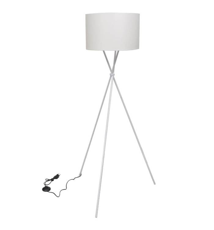 Lampadaire avec support Blanc 139 cm | Mobilier & Déco