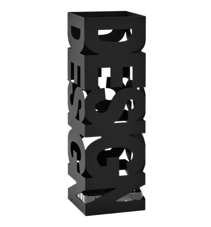Porte-parapluie Design Acier Noir | Mobilier & Déco