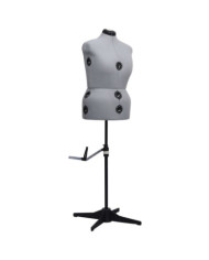 Mannequin de robe ajustable pour femme Gris L Taille 44-50 | Mobilier & Déco