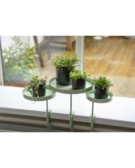 Esschert Design Plateau pour plantes avec pince Rond Vert M | Mobilier & Déco