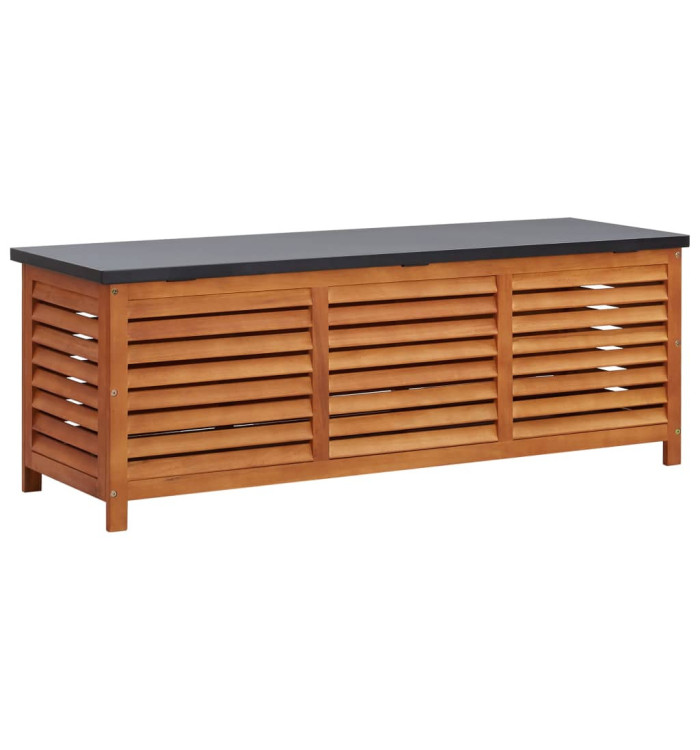 Boîte de rangement de jardin 150x50x55 cm Eucalyptus solide | Mobilier & Déco