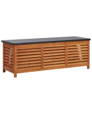 Boîte de rangement de jardin 150x50x55 cm Eucalyptus solide | Mobilier & Déco