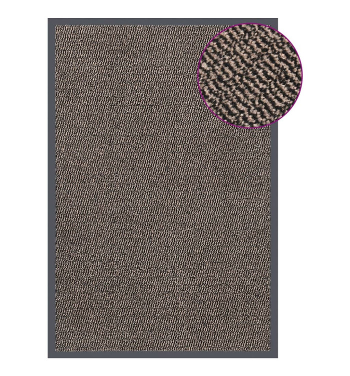 Paillasson touffeté 80x120 cm Marron foncé | Mobilier & Déco