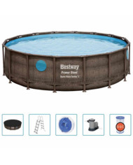 Bestway Ensemble de piscine Power Steel 488x122 cm | Mobilier & Déco