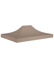 Toit de tente de réception 4x3 m Taupe 270 g/m² | Mobilier & Déco