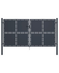 Portail de jardin Acier 300 x 200 cm Anthracite | Mobilier & Déco