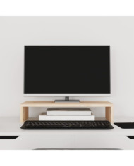 Support pour moniteur 50x27x10 cm Bois de pin solide | Mobilier & Déco