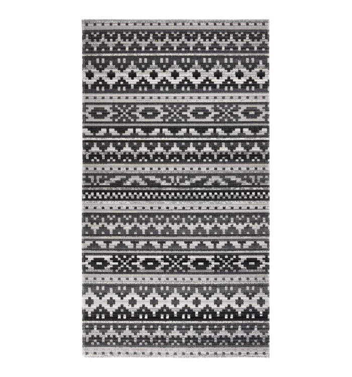 Tapis à tissage plat d'extérieur 115x170 cm Gris foncé | Mobilier & Déco