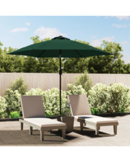Tissu de remplacement pour parasol d'extérieur Vert 300 cm | Mobilier & Déco