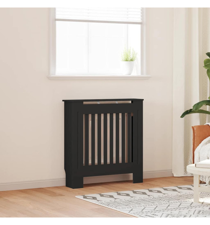 Cache-radiateur MDF Noir 78 cm | Mobilier & Déco