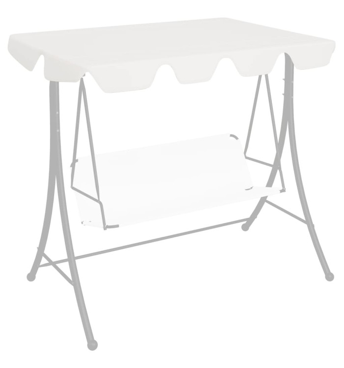 Toit de rechange de balançoire blanc 188/168x145/110 cm | Mobilier & Déco