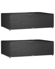 Housses de salon de jardin 2 pcs 12 œillets rectangulaire | Mobilier & Déco